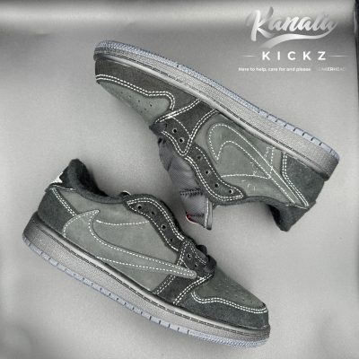 Nike Air Jordan 1 Retro Low OG SP- Travis Scott Black Phantom (PS)